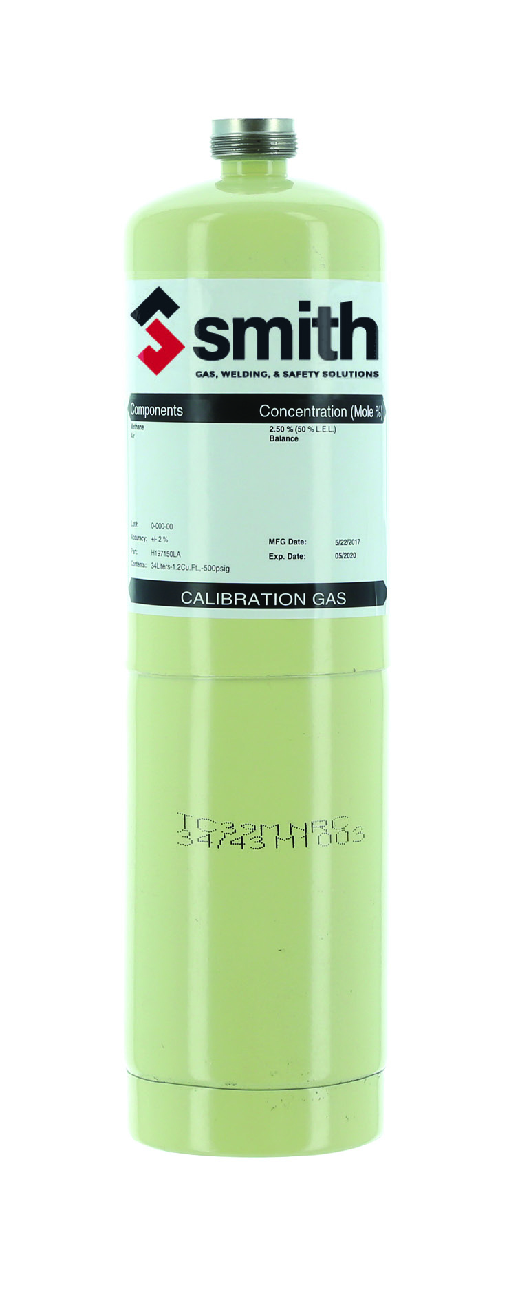 Gasco 58L-112-2 Precision Calibration Gas 2 ppm Nitrogen Dioxide balance Air 58 Liter Gasco 58L-112-2 Precision Calibration Gas 2 ppm Nitrogen Dioxide balance Air 58 Liter